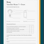 Sachunterricht Klasse 4 Strom Arbeitsblätter Worksheets