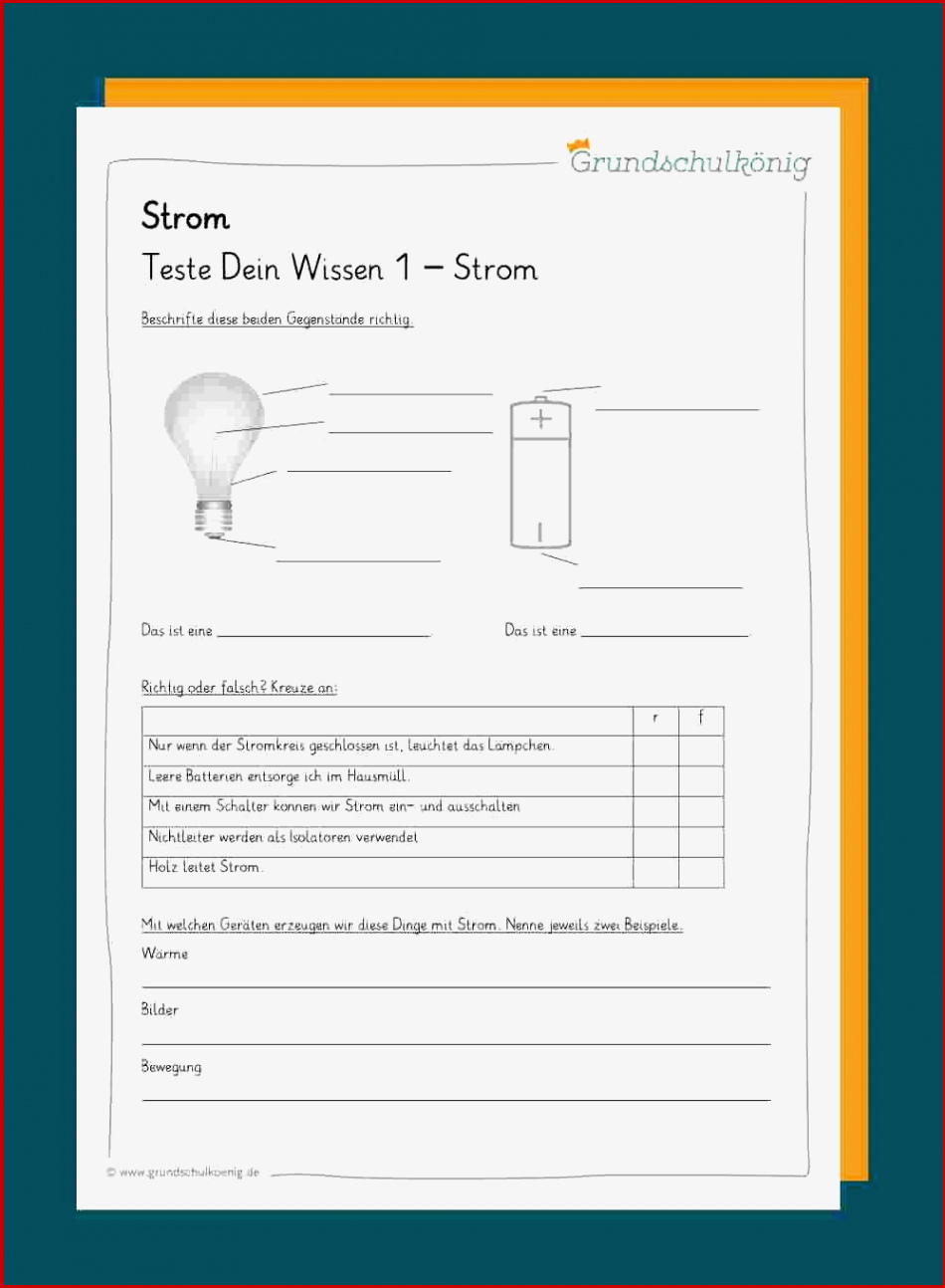 Sachunterricht Klasse 4 Strom Arbeitsblätter Worksheets