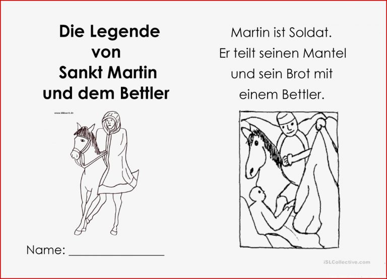 Sankt Martin Deutsch Daf Arbeitsblatter