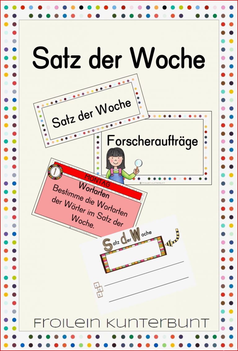 Satz der Woche – Grundschule