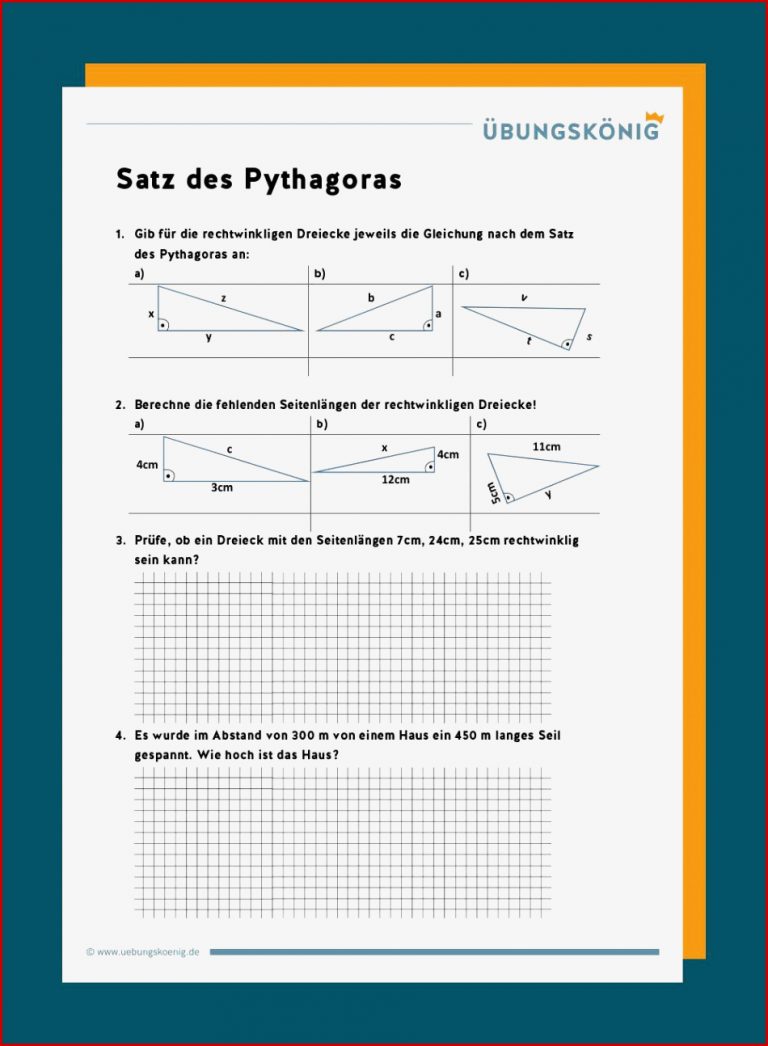 Satz des Pythagoras