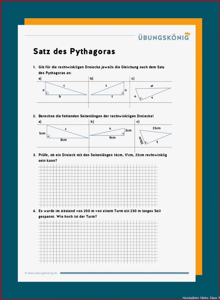 Satz des Pythagoras