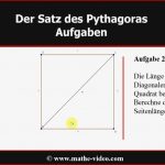 Satz Des Pythagoras Beispielaufgaben © Video