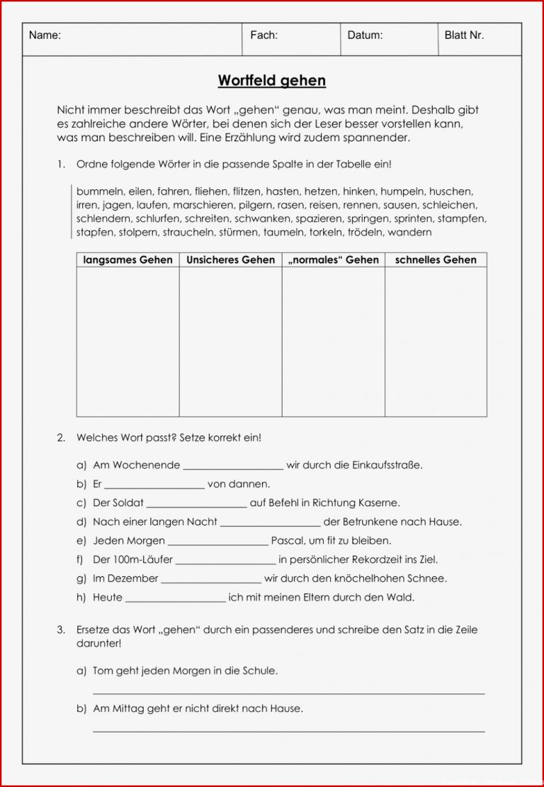 Satzbau Deutsch Arbeitsblätter Worksheets