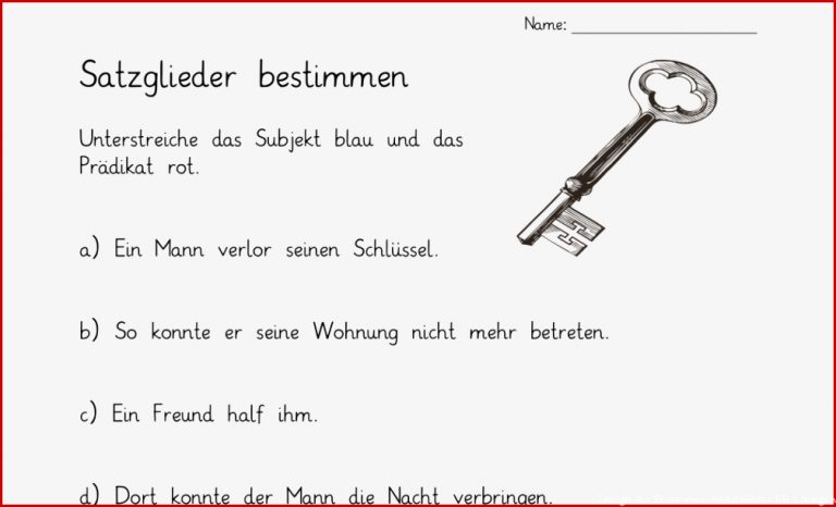 Satzglieder Bestimmen Arbeitsblätter Mit Lösungen Worksheets zum Download Satzglieder Bestimmen Arbeitsblätter Mit Lösungen Worksheets