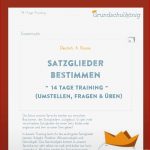 Satzglieder Bestimmen Deutsch 6 Klasse Arbeitsblätter Zum