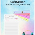 Satzglieder Satzfächer Zweifach Differenziert