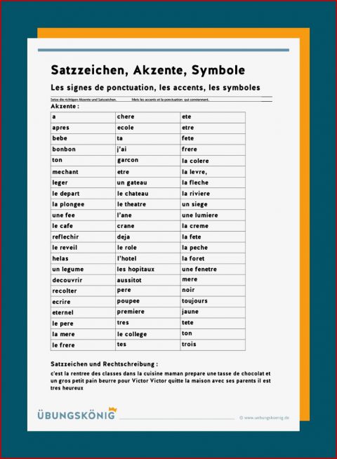 Satzzeichen Und Akzente