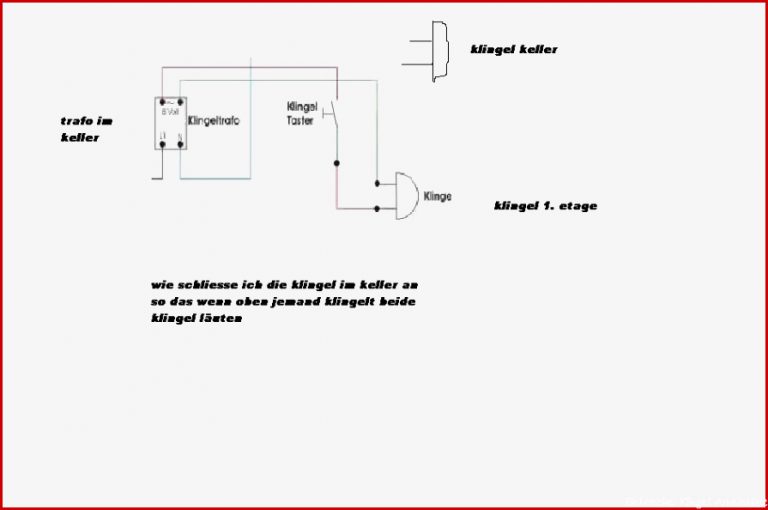 Schaltplan Elektrische Klingel