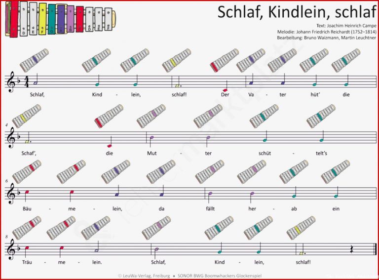 Schlaf Kindlein schlaf MP3 Dateien & Noten für Klavier