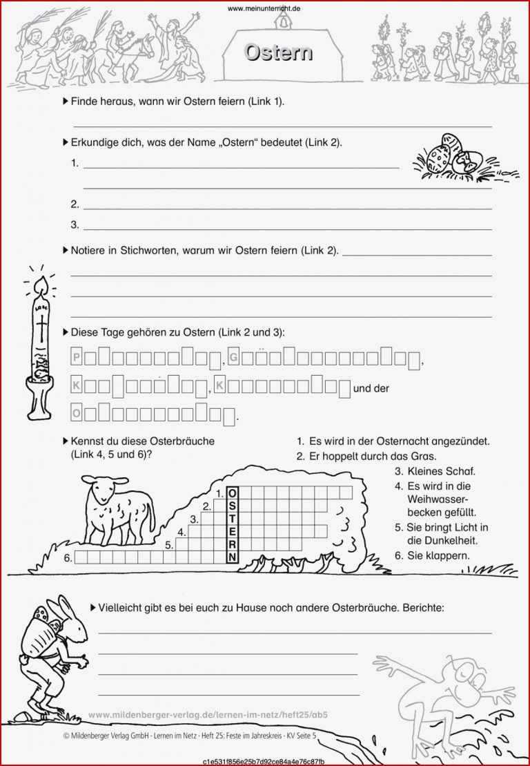 Schon Feste Im Jahreskreis Arbeitsblätter