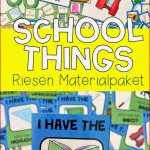 School Things Materialpaket – Unterrichtsmaterial Im