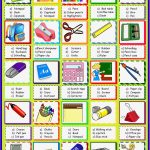 School Things Multiple Choice Activity