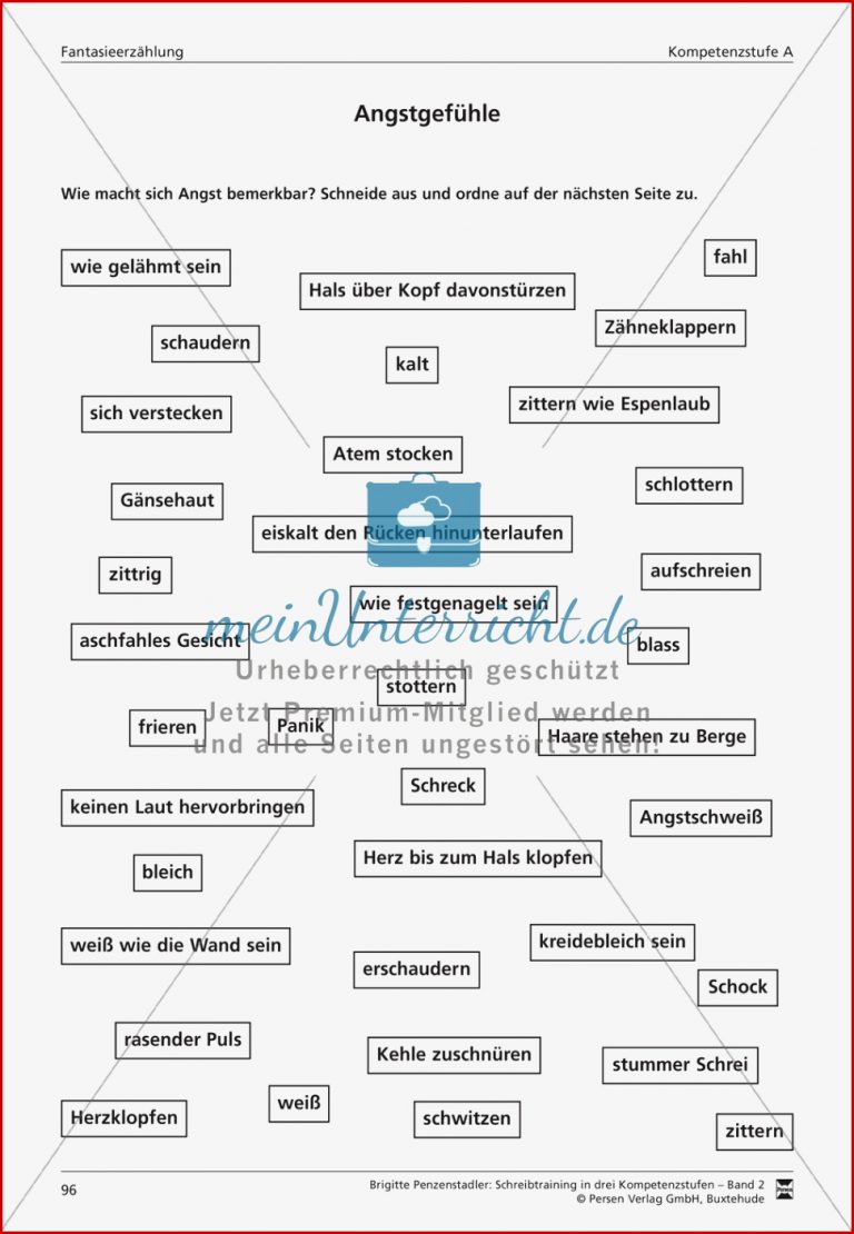 Schreibtraining Fantasieerzählung Kompetenzstufe A