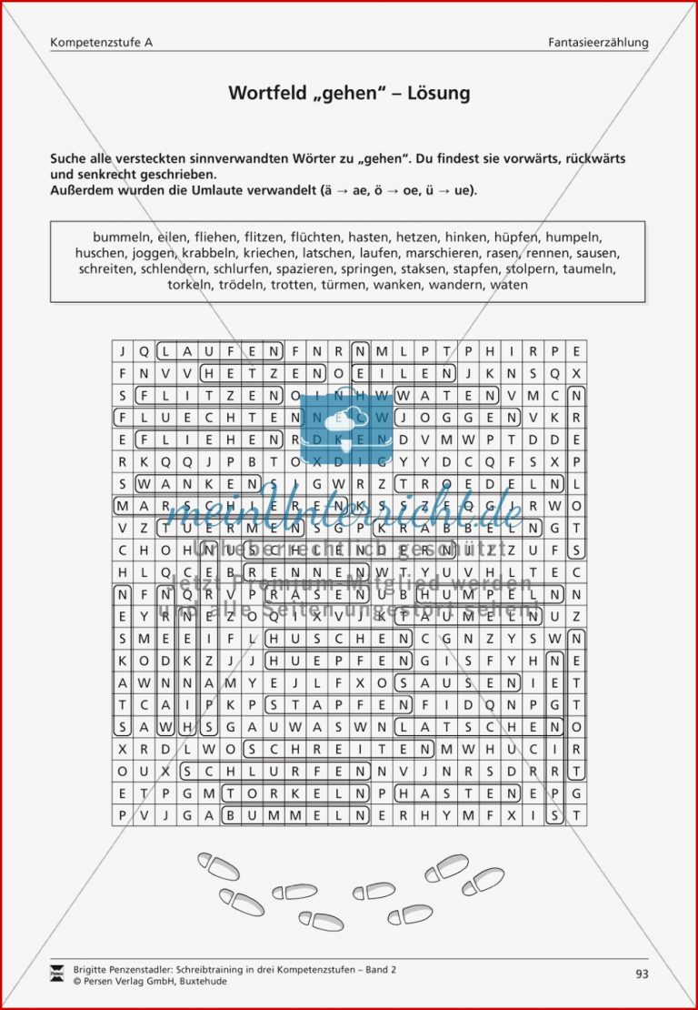 Schreibtraining Fantasieerzählung Kompetenzstufe A