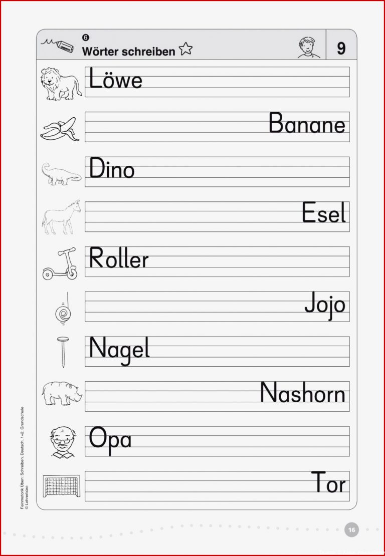 Schreibübungen 2 Klasse Zum Ausdrucken Kinderbilder
