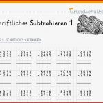 Schriftlich Subtrahieren Arbeitsblätter Kostenlos 4 Klasse