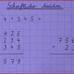 Schriftliche Addition Grundschule Bayern Lehrer Maß