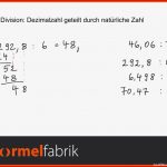 Schriftliche Division Von Dezimalzahlen (kommazahlen) â Beispielaufgaben Mit Komma Im Divisor