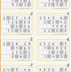 Schriftliche Multiplikation Arbeitsblätter 6 Klasse