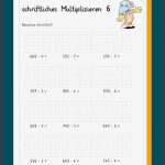 Schriftliche Multiplikation Arbeitsblätter 6 Klasse