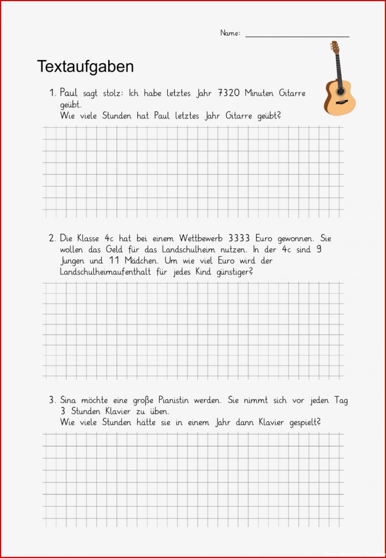 Schriftliche Multiplikation Arbeitsblätter Klasse 5 Mit