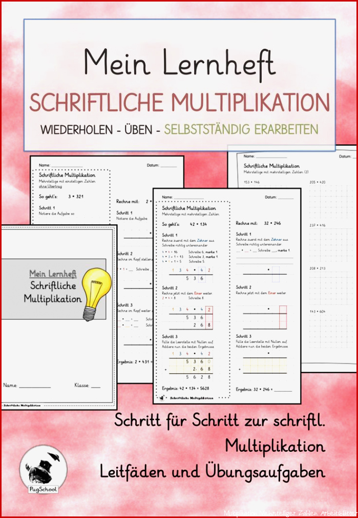 Schriftliche Multiplikation Selbstständig erarbeiten und