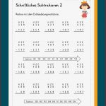 Schriftliche Subtraktion