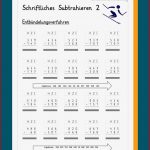 Schriftliche Subtraktion