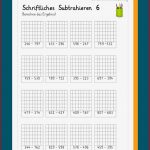 Schriftliche Subtraktion