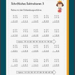 Schriftliche Subtraktion