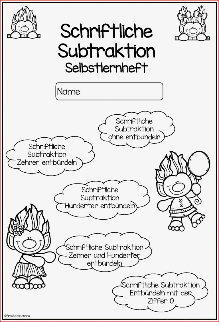 Schriftliche Subtraktion Mit Mehreren Subtrahenden