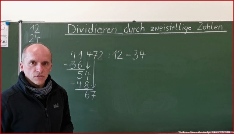 Schriftliches Divi ren durch zweistellige Zahlen