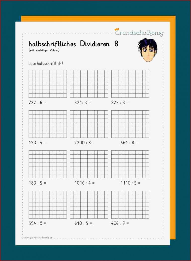 Schriftliches Divi ren Klasse 4 Arbeitsblätter Worksheets