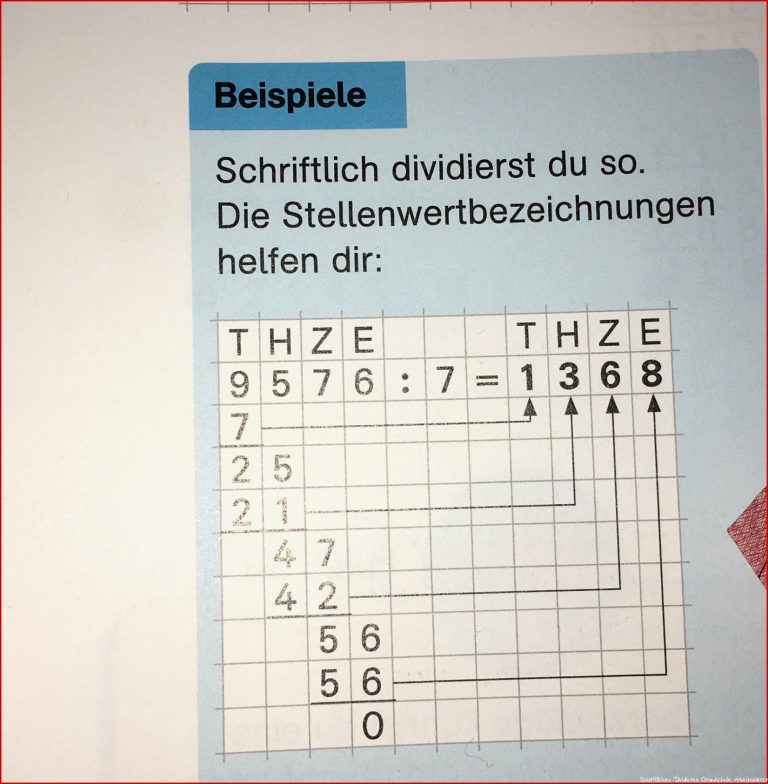 Schriftliches Divi ren Nullen Mathe Grundschule