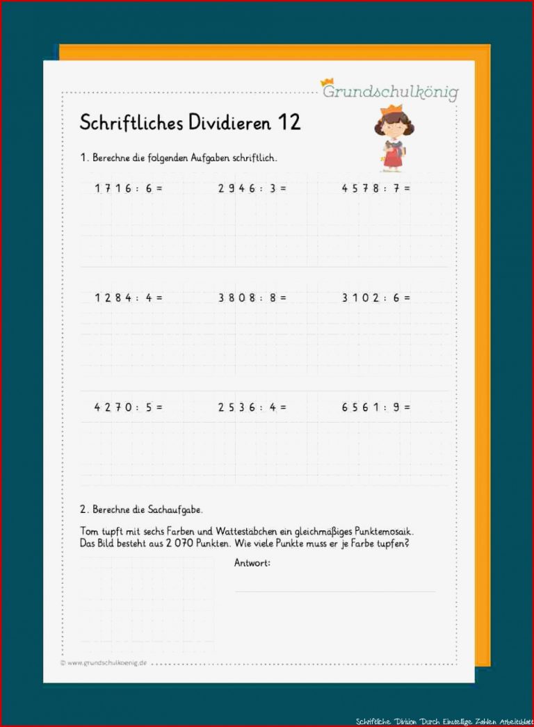 Schriftliches Dividieren