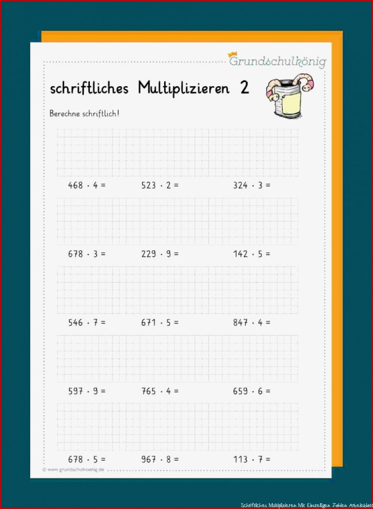 Schriftliches Multiplizieren