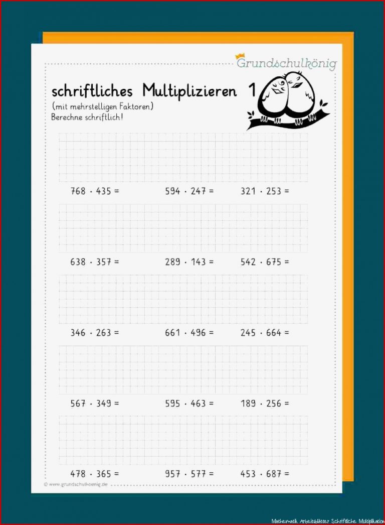 Schriftliches Multiplizieren Heruntergeladen Werden Schriftliches Multiplizieren
