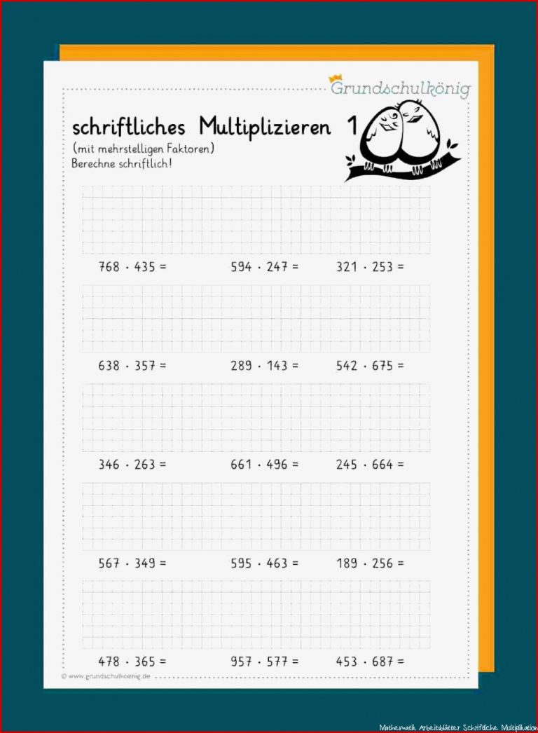 Schriftliches Multiplizieren