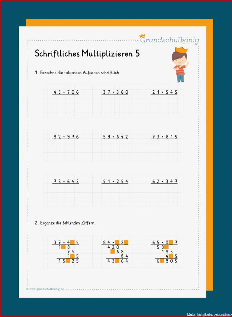 Schriftliches Multiplizieren