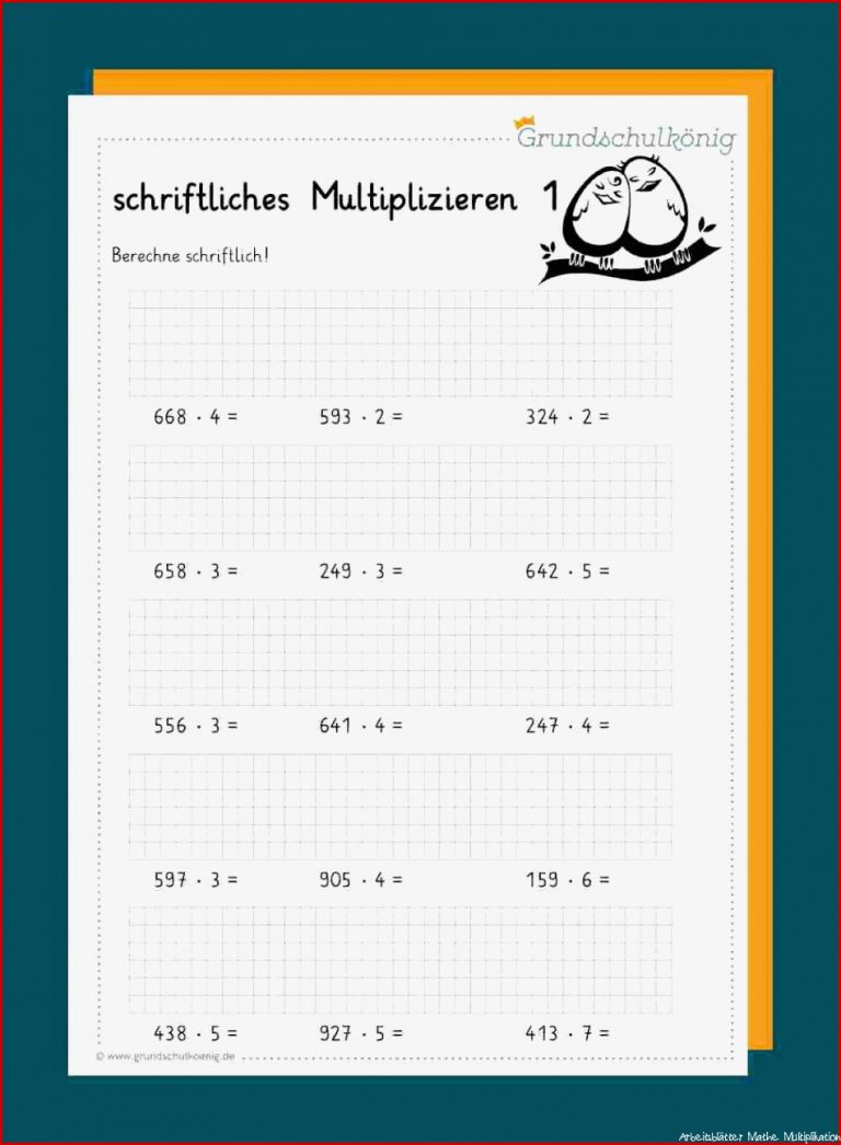 Schriftliches Multiplizieren in 2020