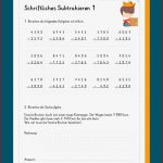 Schriftliches Subtrahieren