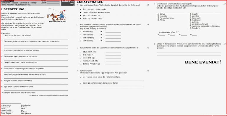 Schulaufgaben Latein Klasse 5 Gymnasium Adeamus 1 Ausgabe