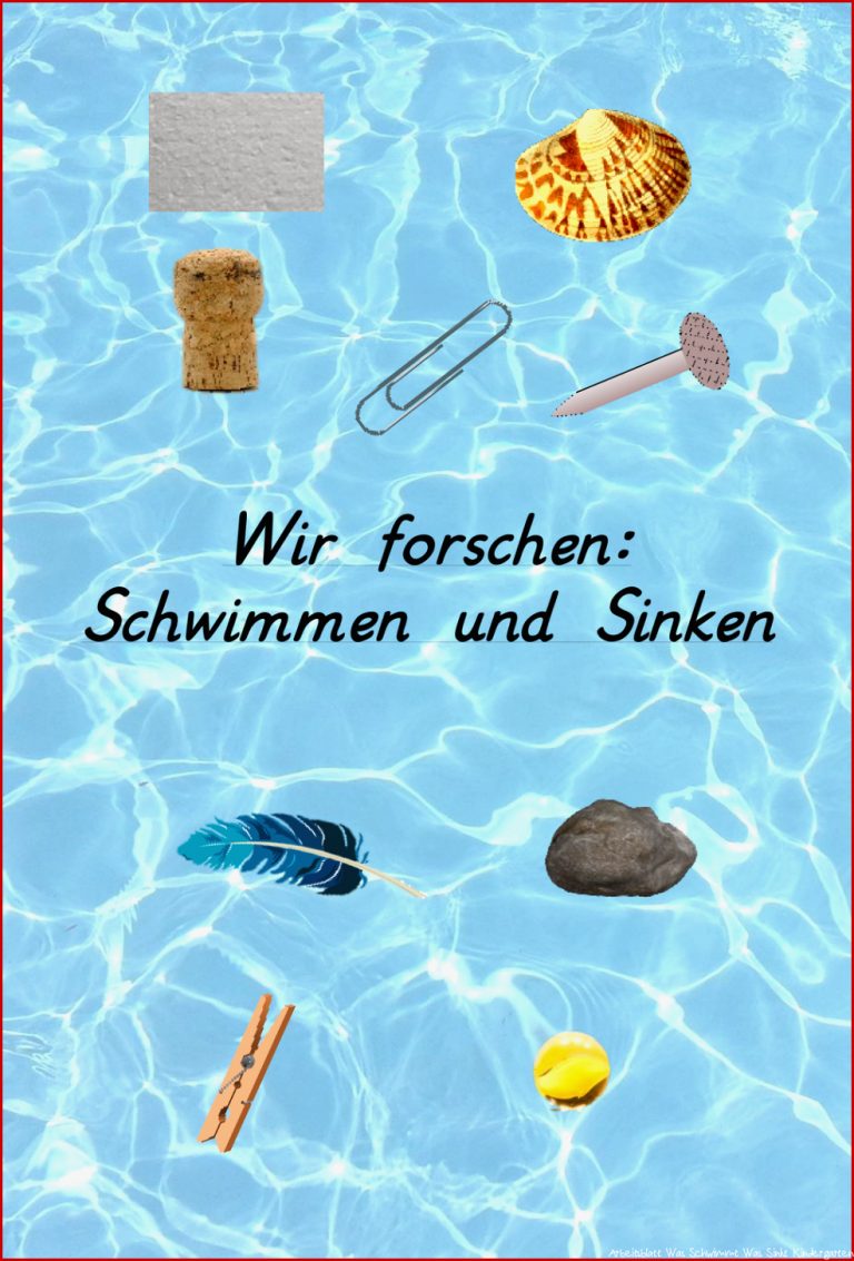 Schwimmen Und Sinken forscheraufträge Kronenaufgabe