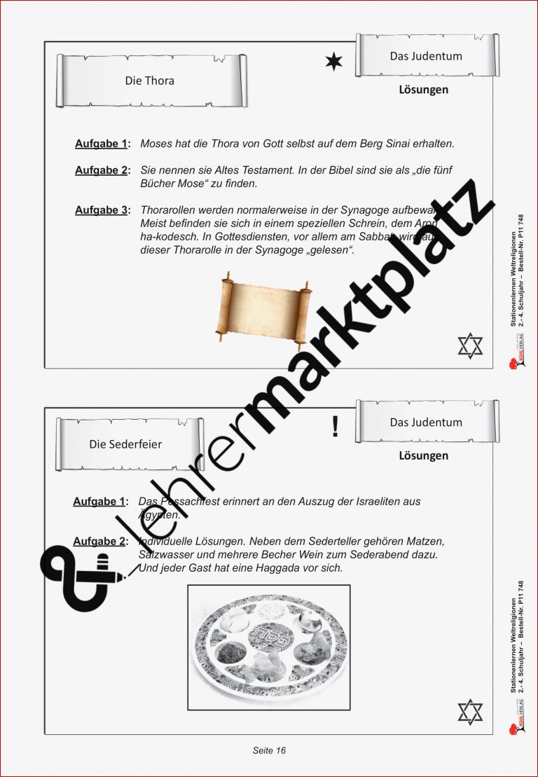 Sederteller Arbeitsblatt Grundschule
