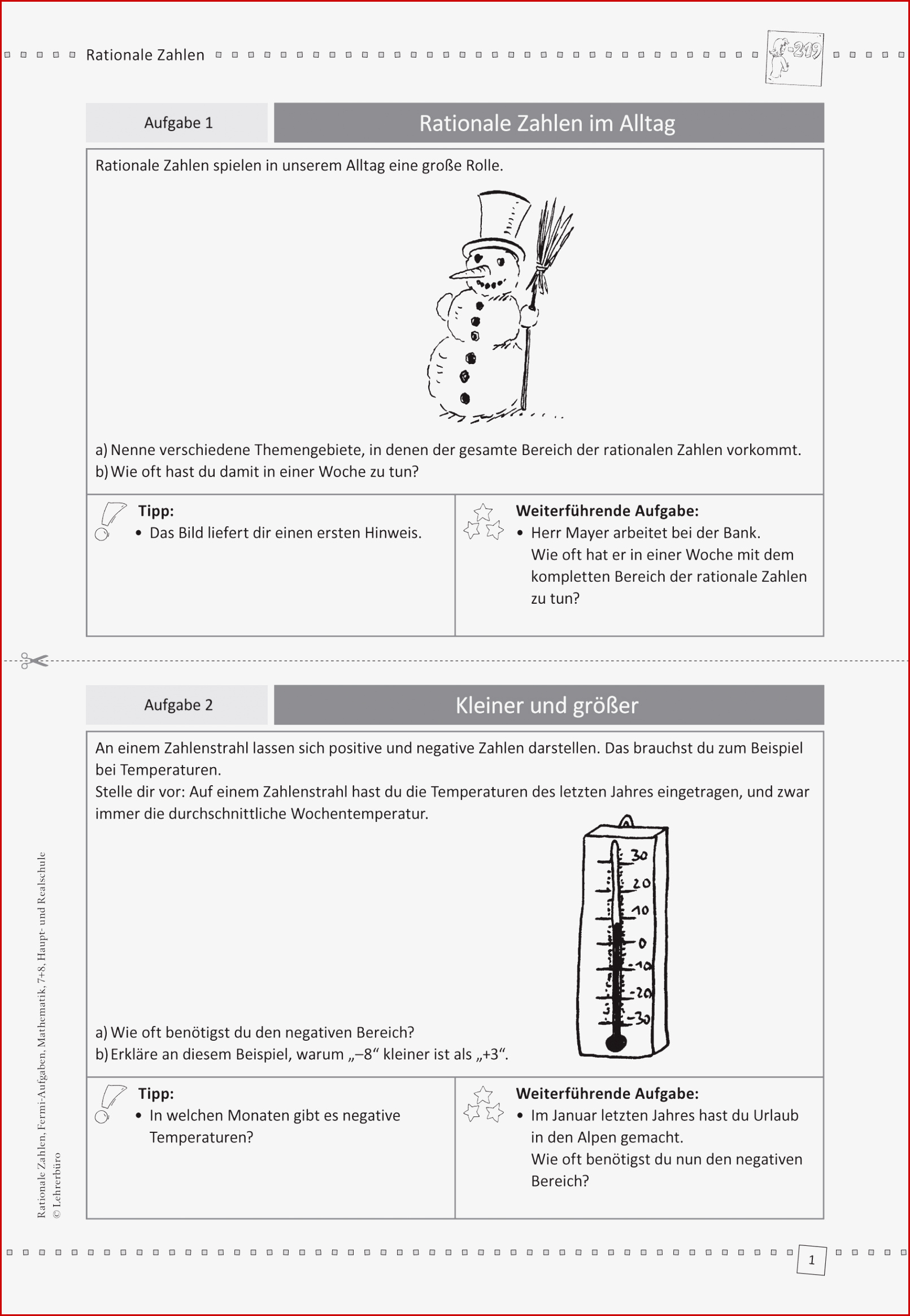 Sekundarstufe I Unterrichtsmaterial