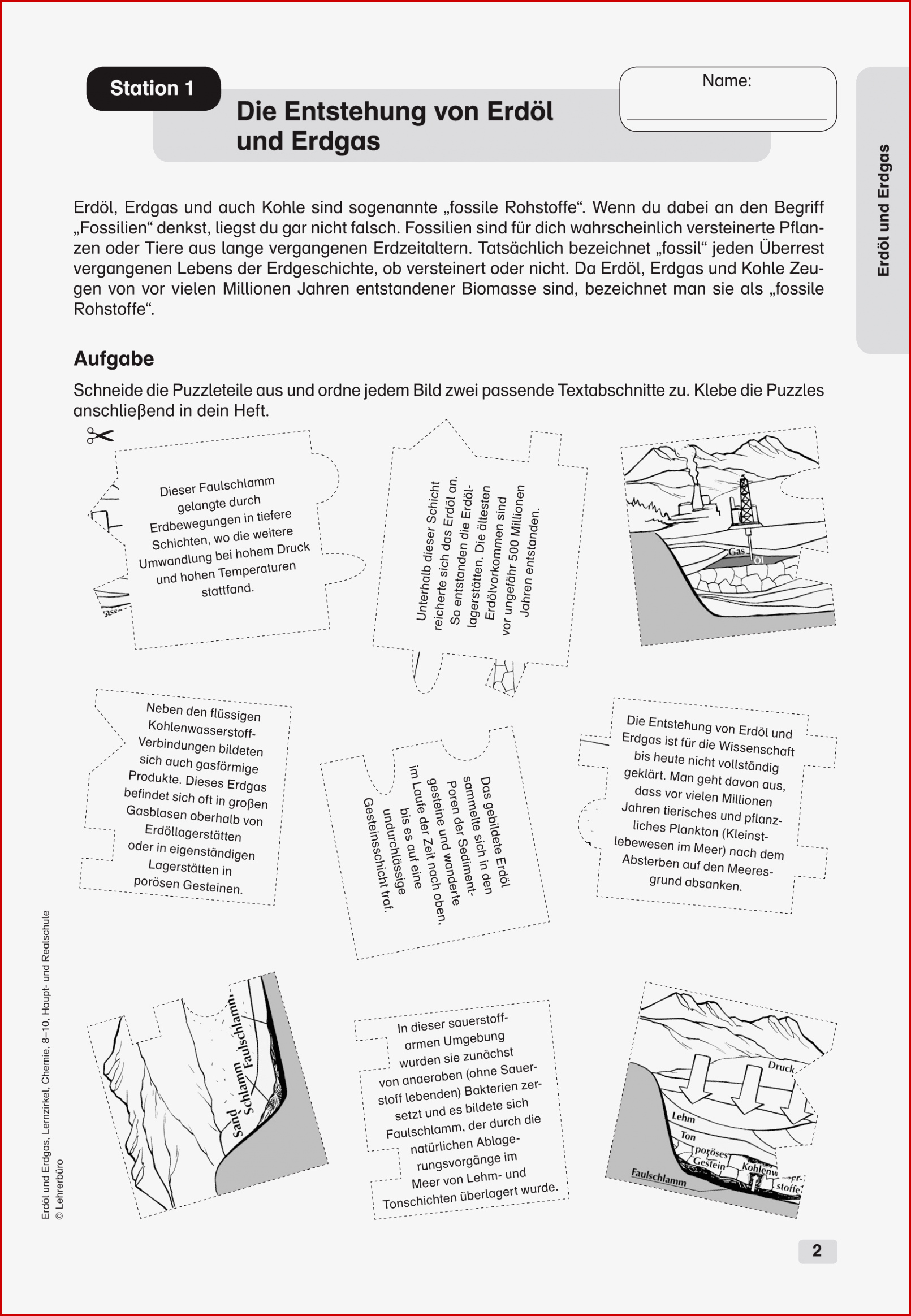 Sekundarstufe I Unterrichtsmaterial Chemie