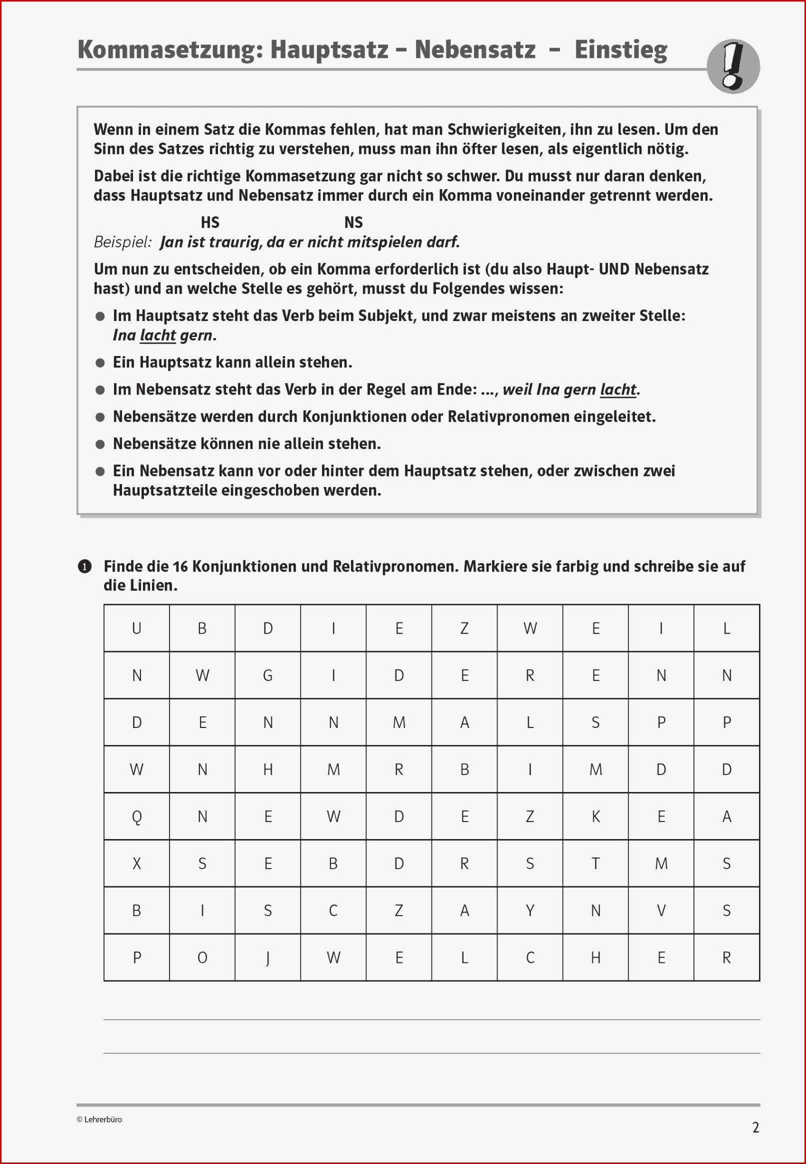 Sekundarstufe I Unterrichtsmaterial Deutsch