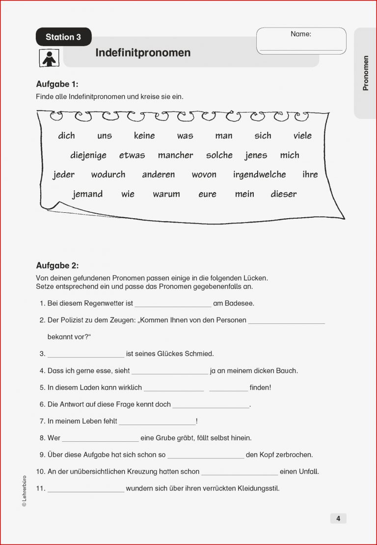 Sekundarstufe I Unterrichtsmaterial Deutsch Grammatik