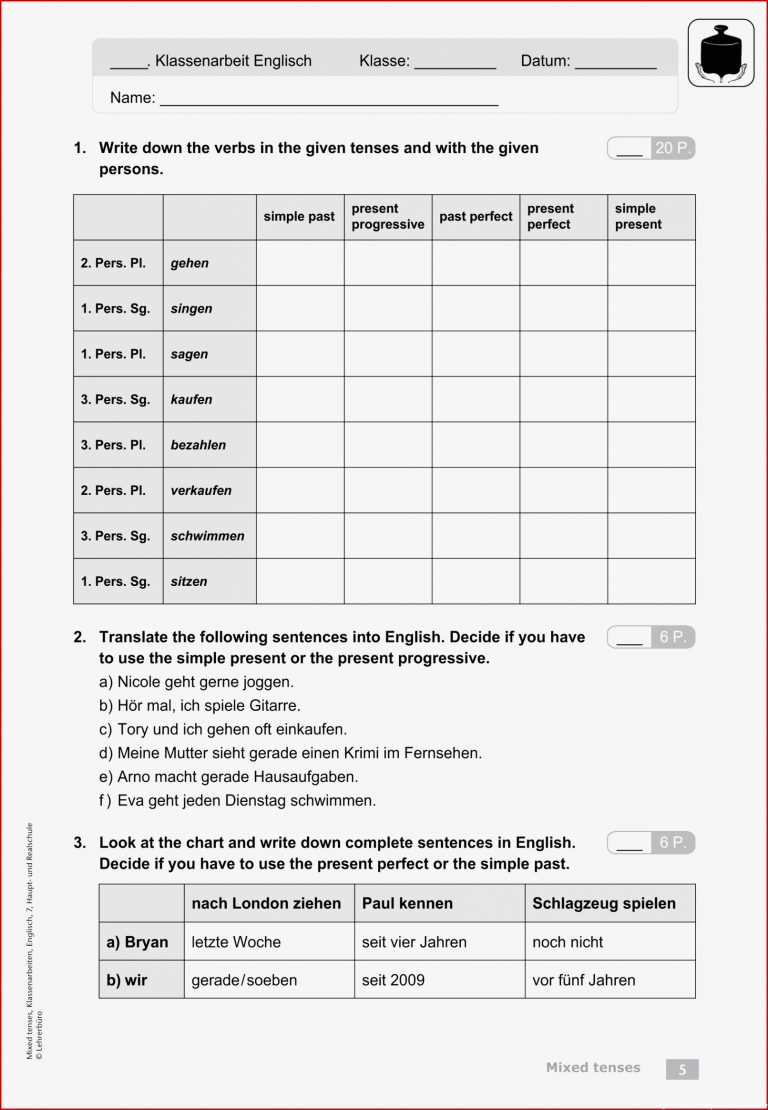 Sekundarstufe I Unterrichtsmaterial Englisch Lernstand